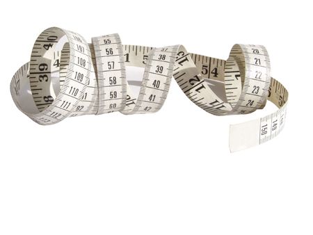 metre measure ruler isolated on the white background                              の写真素材