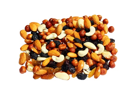 Verity Nuts Isolated on white background の写真素材