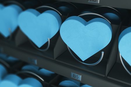 Likes icon in realistic vending machine.の写真素材