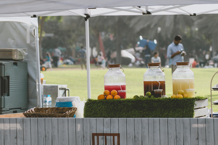 Fresh juices outdoorの写真素材