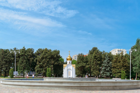 Anapa Russia July 1, 2020 - a resort town in southern Russia, the Black Sea coast, beaches, port and city streets, summer timeのeditorial素材