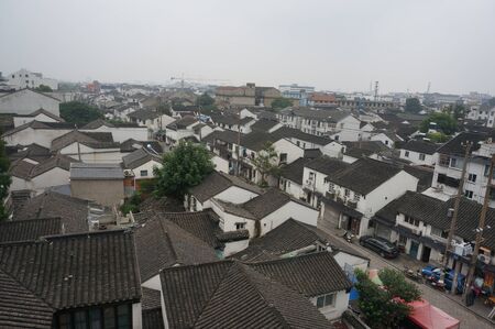 ancient Suzhou city overviewの写真素材
