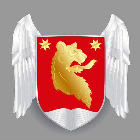 Vector heraldic royal crests coat of arms. Heraldry templateの写真素材
