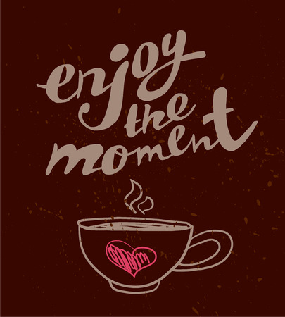 Hand written vector text element. Lettering design good for valentine's day card, invitation, postcard, packaging and print design.のイラスト素材