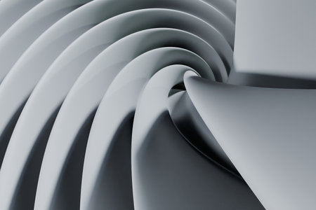 3d rendering of abstract background. Futuristic wavy surface.