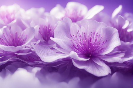 Beautiful flowers in soft color and blur style for valentine's day backgroundの素材
