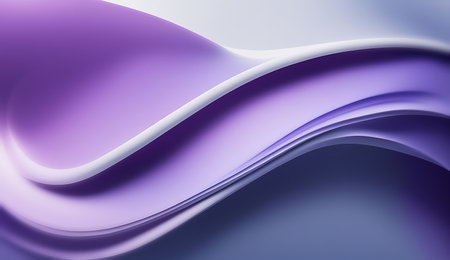abstract background with smooth lines in purple and violet colors, 3d renderの素材