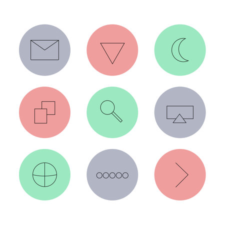 Social media iconsのイラスト素材