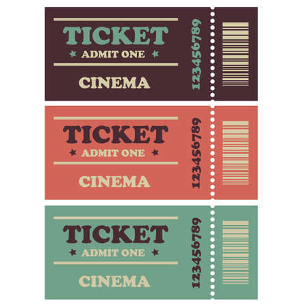 Vintage movie or theater ticket.
