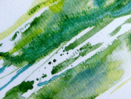 Green Yellow & White Watercolor 6の写真素材