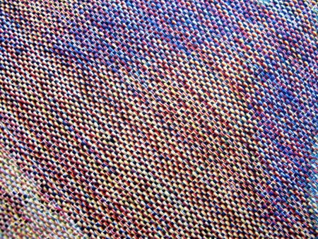 Colorful diagonal woven fabric
