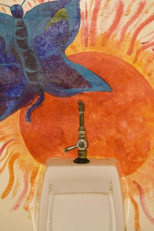 Colourful urinalの写真素材