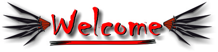 Welcome on whiteの写真素材