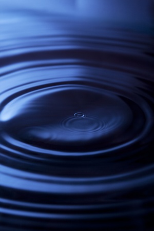 Blue Water Ripple Effectの写真素材