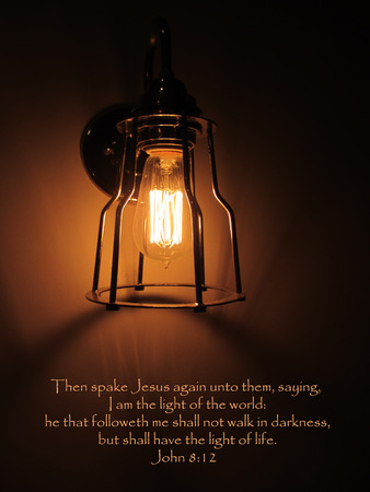 Walk In The Light Bible Verseの写真素材