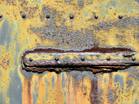 Rusty Old Grungy Metal Door Hinge