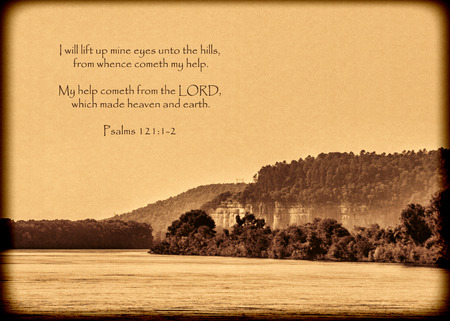 Nature Landscape Psalms Bible Verseの写真素材