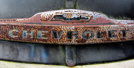 Vintage Rusty Automobile Logoの写真素材