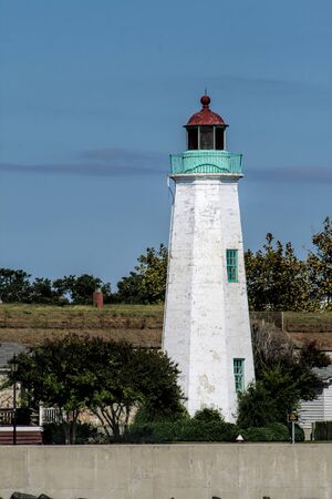 Chesapeake Bay Lighthouse Hampton Virginiaの写真素材