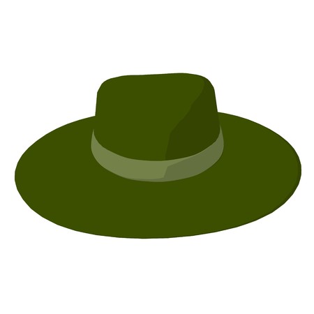 Fashion hat on a white backgroundの写真素材