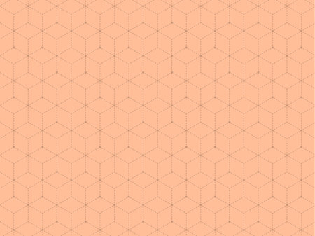 Abstract minimal geometric background. Vector illustration for your design. Trendy color of the year 2024, Peach fuzz.のイラスト素材