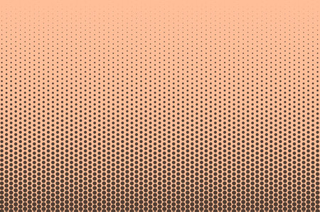 Abstract minimal geometric background with dots. Apricot Crush. Trendy color of the year 2024, apricot crush color scheme palette design. Vector illustration for your design. Vector illustrationのイラスト素材