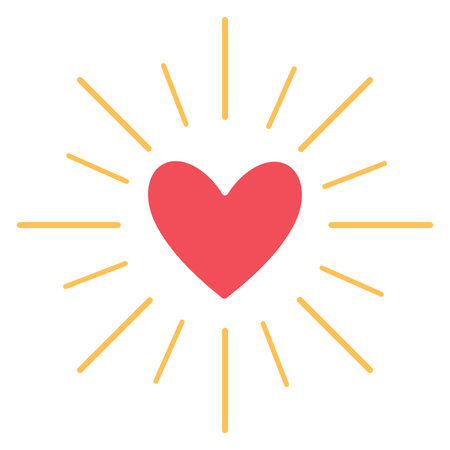 Red Heart hipster sunburst. Hand drawn sketch style. love quote. Retro. flat style. Perfect For Poster, Card, Invitation, Tshirt Print or Valentines Day Greeting Card. Vector illustrationのイラスト素材