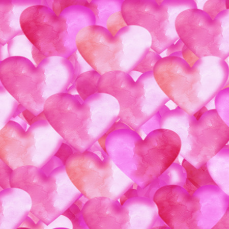 pink abstract background textured hearts patternの写真素材