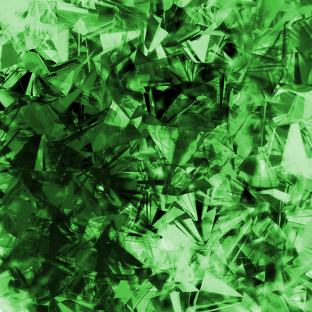 abstract background with green curled ribbons patternの写真素材