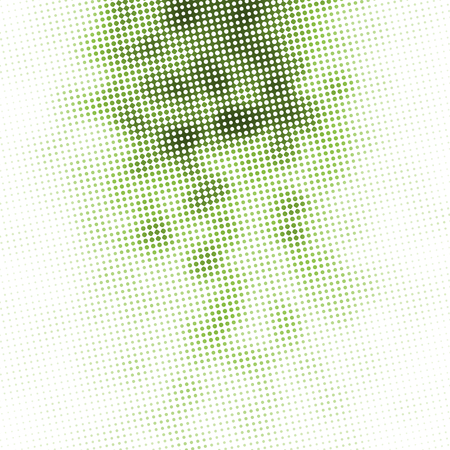 white background with many irregular dots and diamonds pattern - green halftoneの写真素材