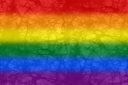 Colorful summer background with rainbow colors. Abstract pattern like batik or tie dye design. Best for Pride Month.の写真素材