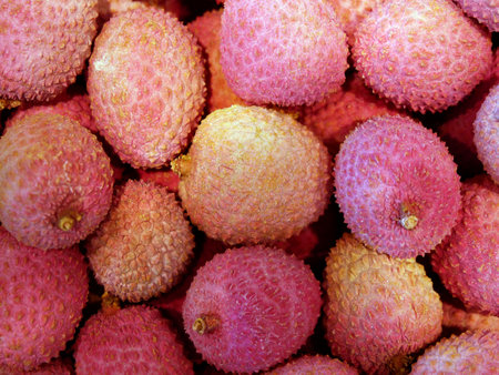 Fresh lychee fruit.