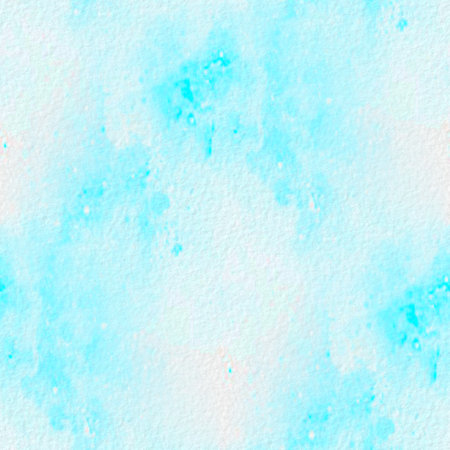 Seamless blue watercolor stains. Abstract pattern.の写真素材