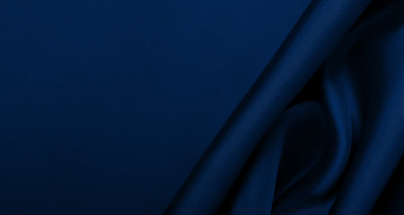 Navy blue silk texture - abstract modern backgroundの写真素材