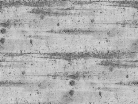 Weathered concrete wall texture with horizontal lines and aged gray surface, ideal for industrial design backgrounds and construction-themed projects. Seamless background.の写真素材
