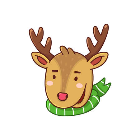 Christmas sock with gifts isolated on white background. Christmas present with candy cane, holly branch, ball and gift box. Vector cartoon style.のイラスト素材