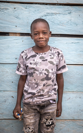 Same, Tanzania, 6th June, 2019:  african boy in a village of Tanzaniaのeditorial素材