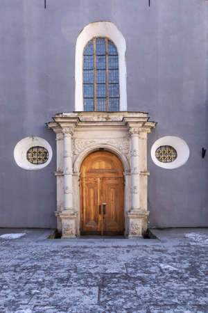 Tallinn, Estonia, 18th March, 2021, empty streets of Tallinn during Covid Pandemic lockdown