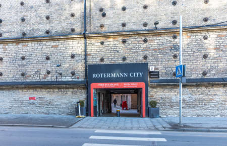 Tallinn, Estonia, 24th march, 2021: empty central Tallinnのeditorial素材