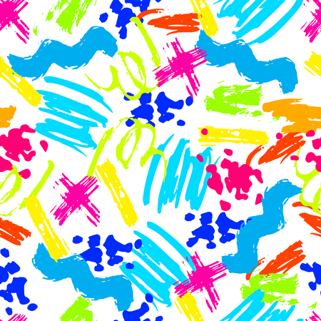 colorful abstract pattern with abstract brush strokesのイラスト素材