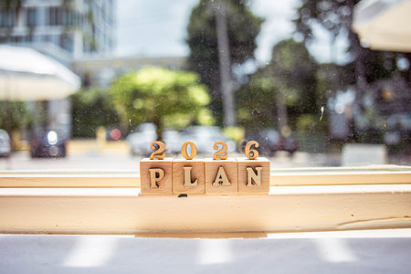 Business growth goals for 2026. Business strategies and budget planning for the new year 2026. Word...