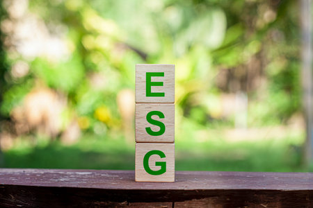 Environmental Social and Governance ESG is simply an acronym for investment principles that prioritize environmental social and corporate governance issues.の写真素材