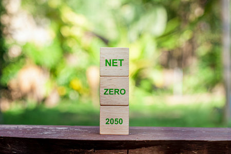 NET ZERO 2050 generally refers to the goal or intention to achieve Net Zero greenhouse gas emissions by 2050 or as soon as possible.の写真素材