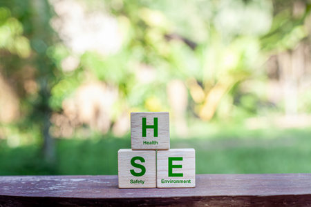 HSE stands for Health Safety and Environment. HSE generally refers to practices policies and promoting sustainable practices in the workplace and in the environment.の写真素材