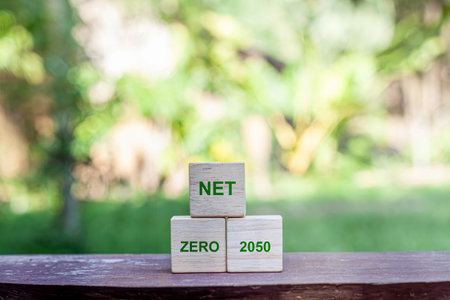 NET ZERO 2050 generally refers to the goal or intention to achieve Net Zero greenhouse gas emissions by 2050 or as soon as possible.の写真素材