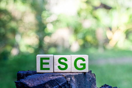 Environmental Social and Governance ESG is simply an acronym for investment principles that prioritize environmental social and corporate governance issues.の写真素材