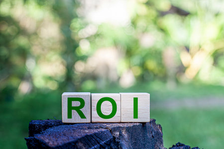 Return on investment or return on cost is the ratio between net income and the investment. A high ROI means that the profit from the investment is satisfactory compared to the cost.の写真素材