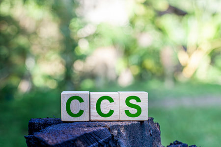 CCS stands for Carbon Capture and Storage. It is a technology used to reduce the amount of carbon dioxide CO2 released into the atmosphere by capturing the CO2 at sources such as industrial plants.の写真素材