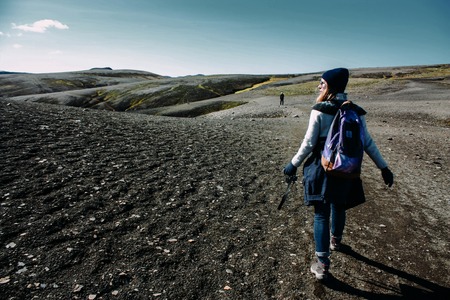 National park and mountains with moss in Icelandのeditorial素材