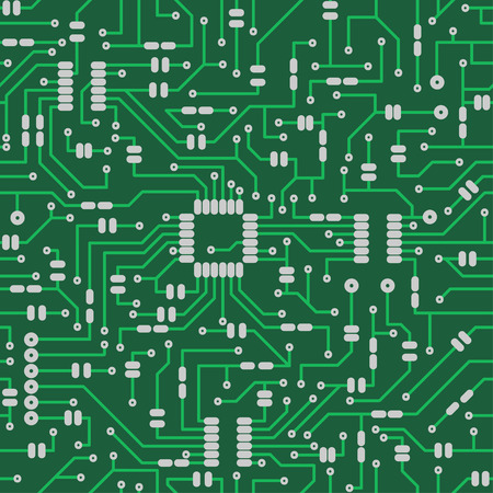 Electronic board. Seamless pattern.